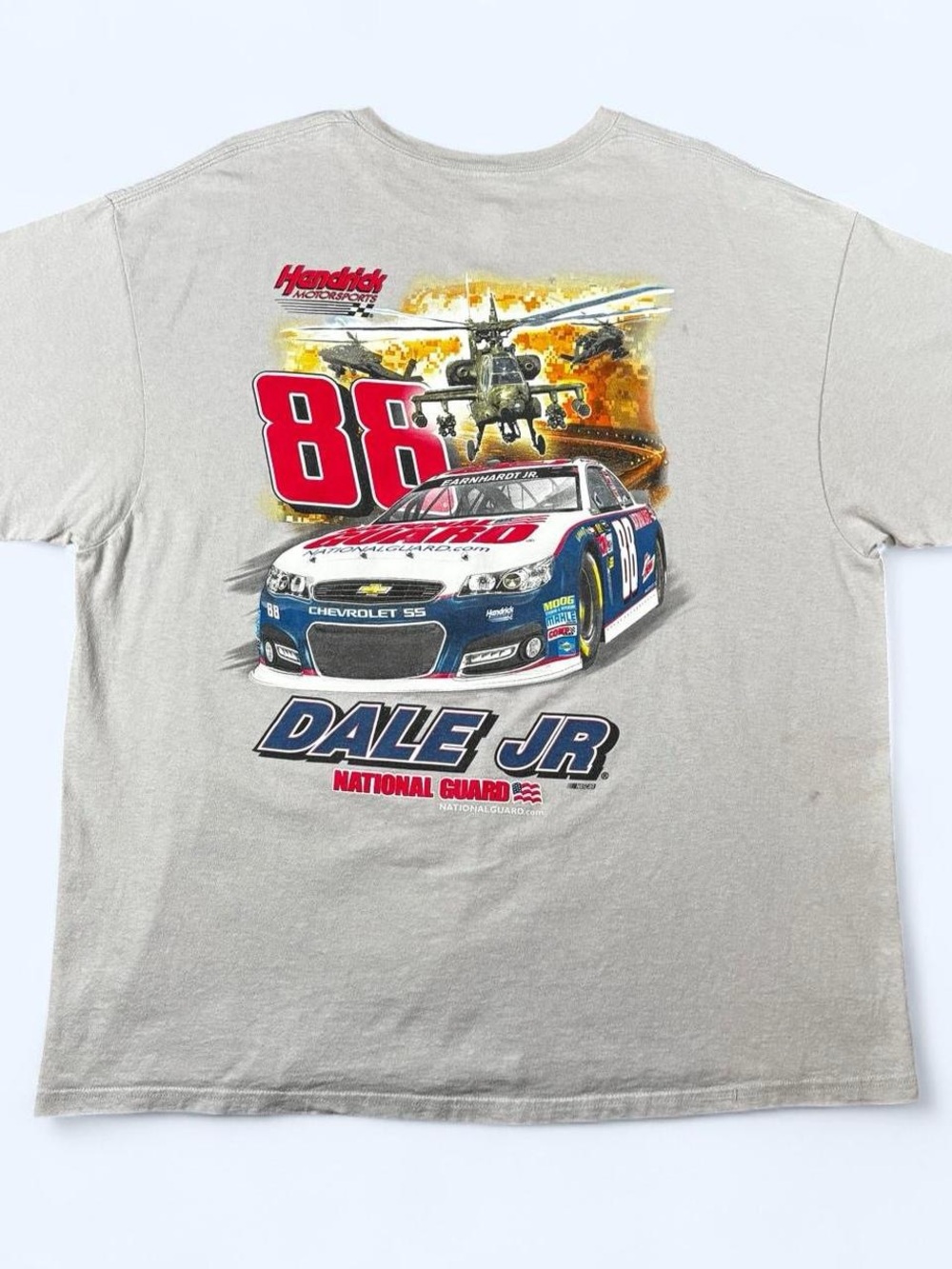 Dale Earnhardt Jr #88 National Guard NASCAR T-Shirt 2XL Hendrick Motorsports Y2K